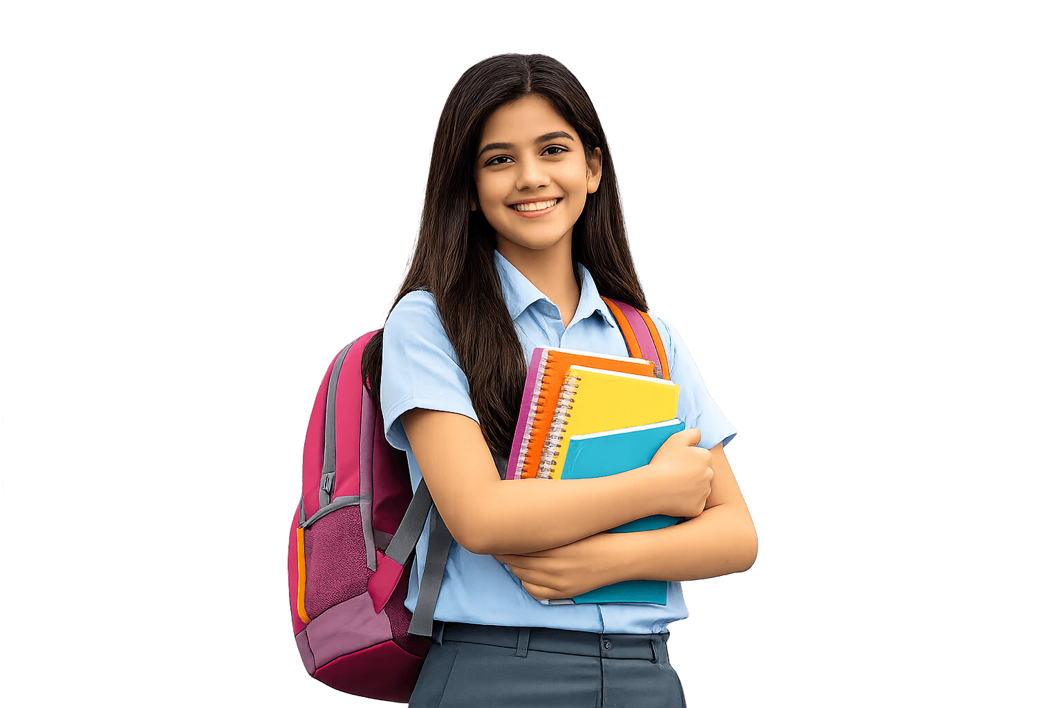 Girl with books