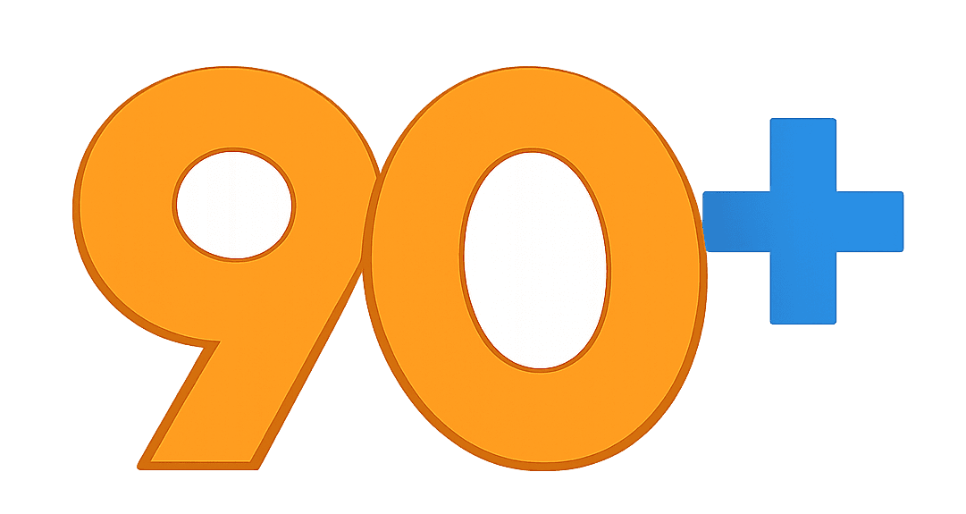 90+